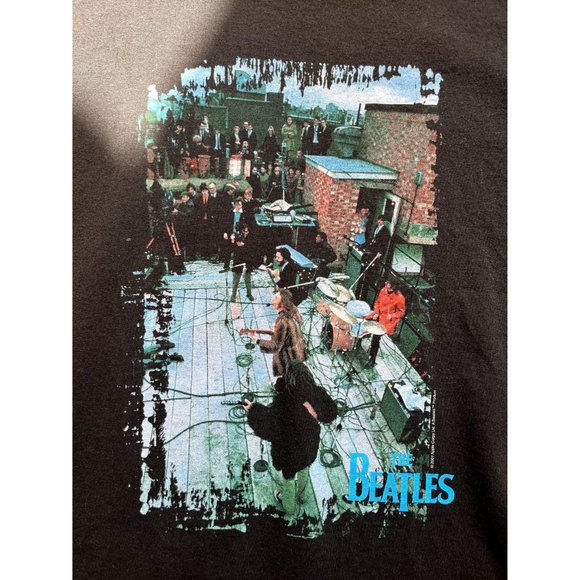 VINTAGE THE BEATLES 2001 TENNESSEE RIVER LAST CONCERT T SHIRT SIZE XL APPLE CORP - Picture 3 of 8